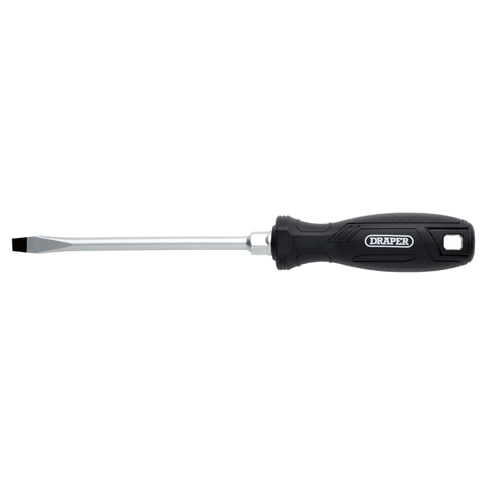 Draper 13552 Slotted Hard Grip Screwdriver, 8.0 x 150mm