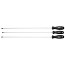 Draper 13580 Long Reach Hard Grip Screwdriver Set (3 Piece)