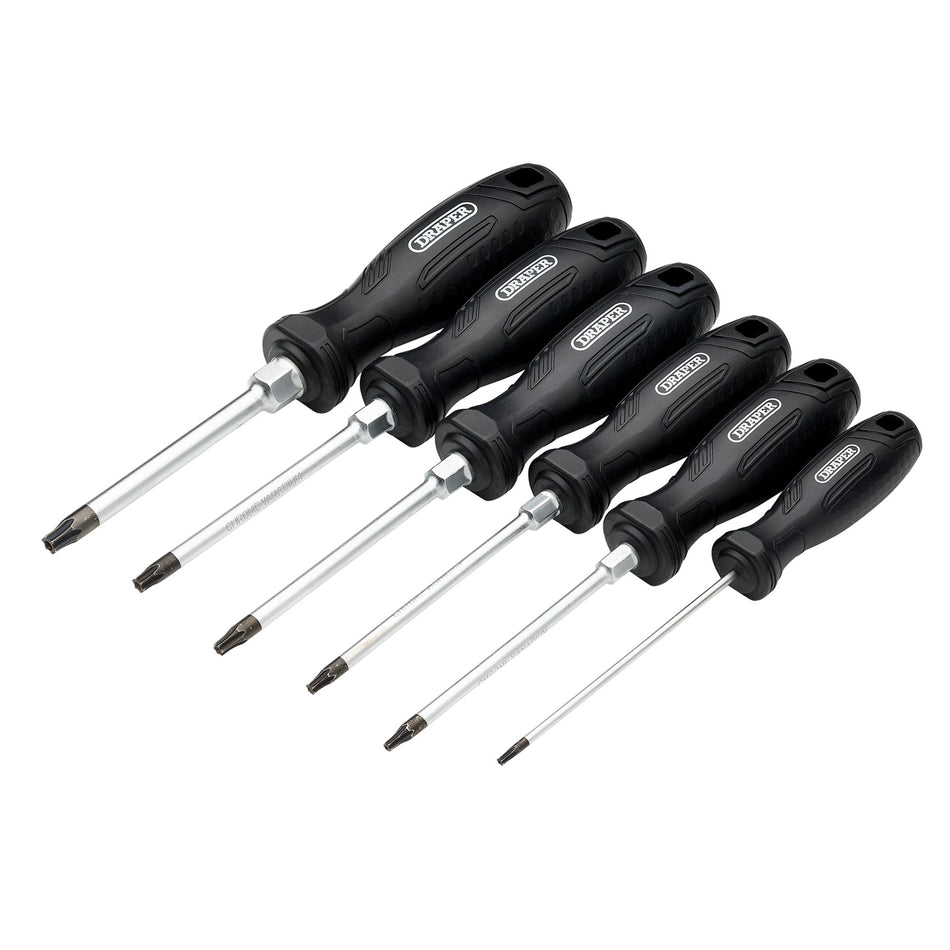 Draper 13586 Draper TX-STAR Tamperproof Hard Grip Screwdriver Set (6 Piece)
