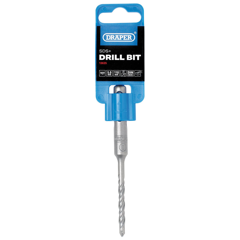 Draper 13625 SDS Plus Drill Bit, 5.0 x 110mm