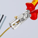 KNIPEX 13 66 180 T StriXÂ¨ Insulation strippers with cable shears insulated with multi-component grips, VDE-tested with integrated insulated tether attachment point for a tool tether chrome-plated 180 mm