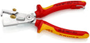 KNIPEX 13 66 180 T StriXÂ¨ Insulation strippers with cable shears insulated with multi-component grips, VDE-tested with integrated insulated tether attachment point for a tool tether chrome-plated 180 mm