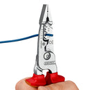 KNIPEX 13 76 200 ME WireStripper metric version insulated with multi-component grips, VDE-tested chrome-plated 200 mm