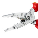 KNIPEX 13 76 200 ME WireStripper metric version insulated with multi-component grips, VDE-tested chrome-plated 200 mm