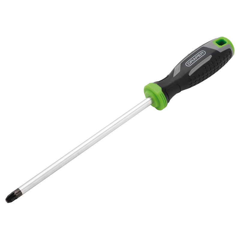Draper 13910 Pozi Soft Grip Screwdriver, PZ4 x 200mm