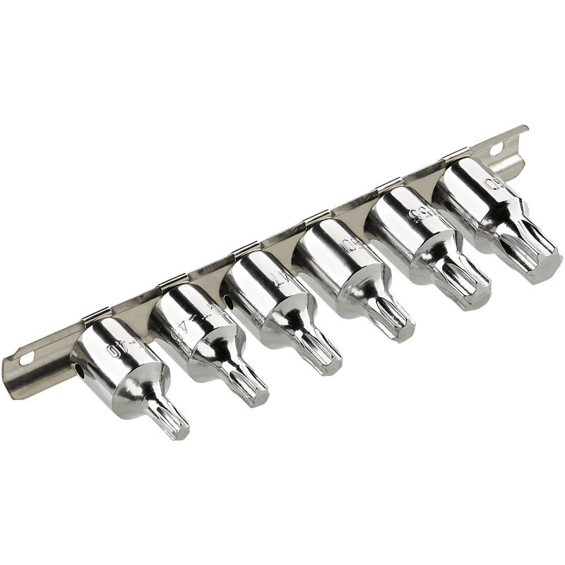 Clarke 1700740 PRO334 6 Piece 3/8" Drive Torx Bit Set