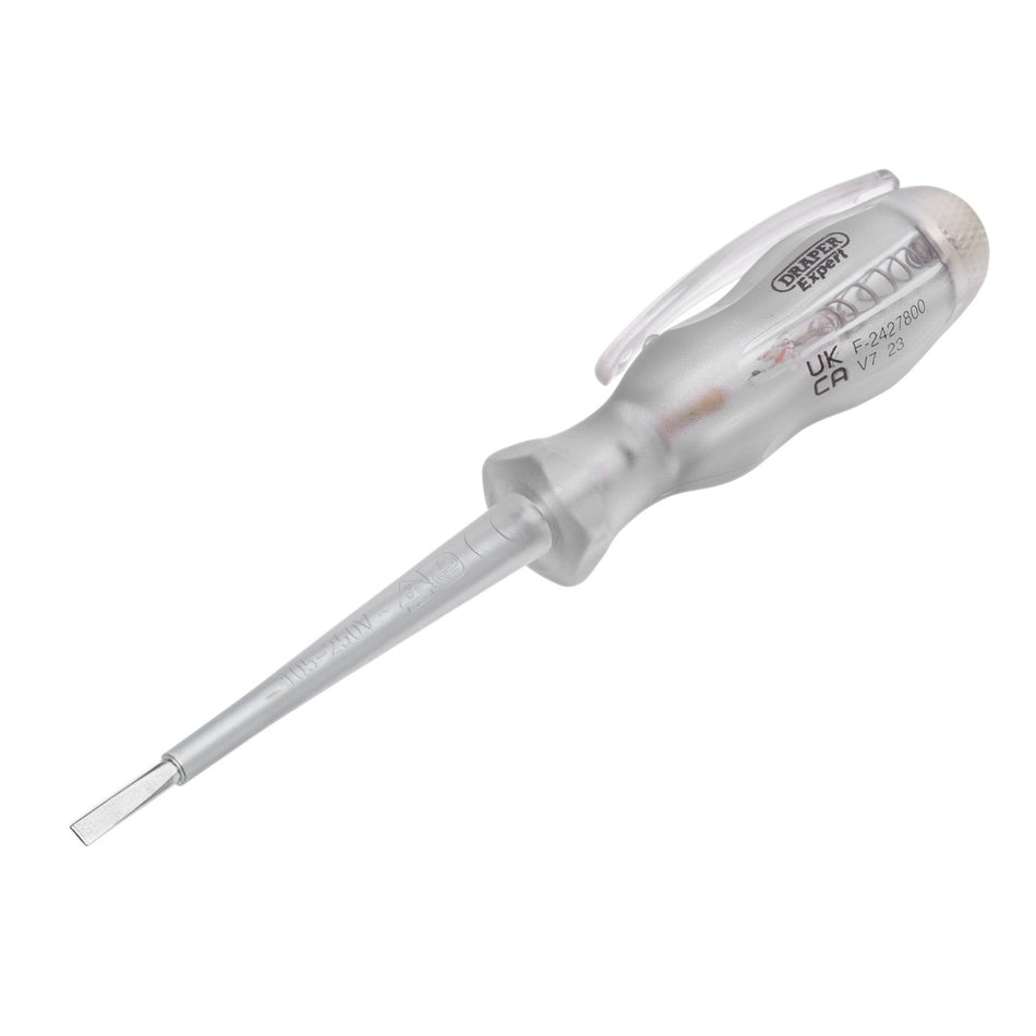 Draper Expert 14057  VDE Mains Tester Screwdriver, 105-250V AC, 140mm