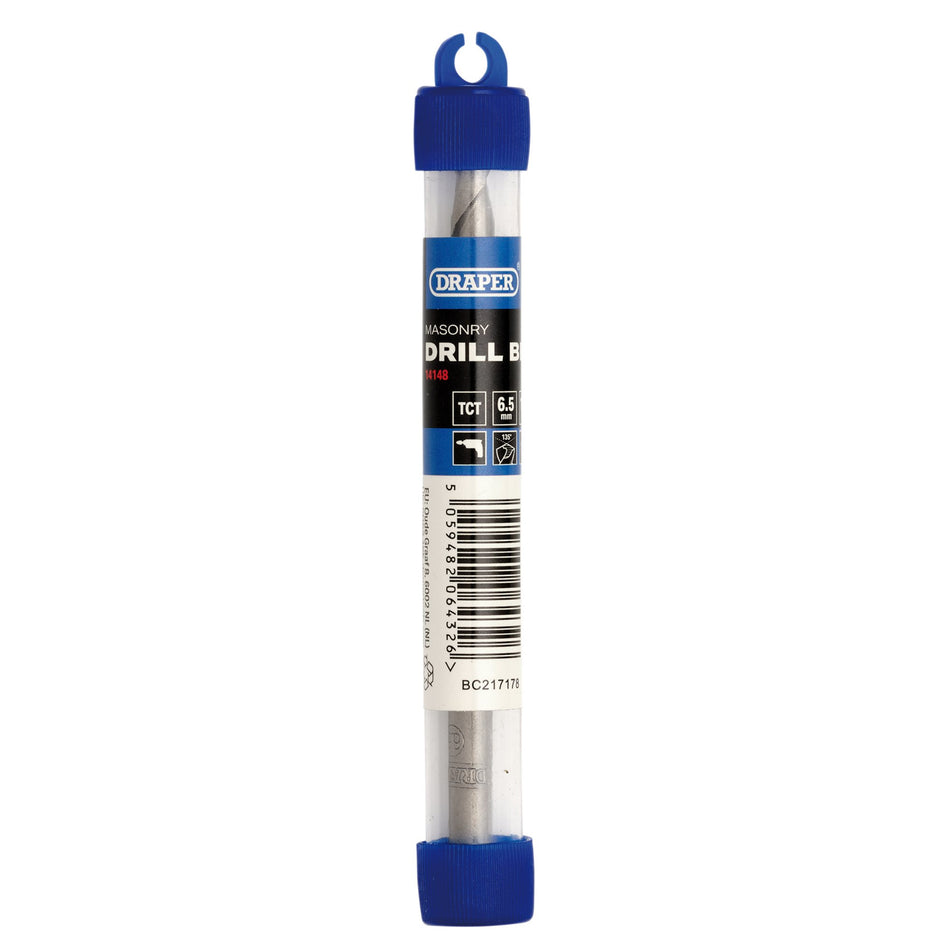 Draper 14148 TCT Masonry Drill Bit, 6.5 x 100mm