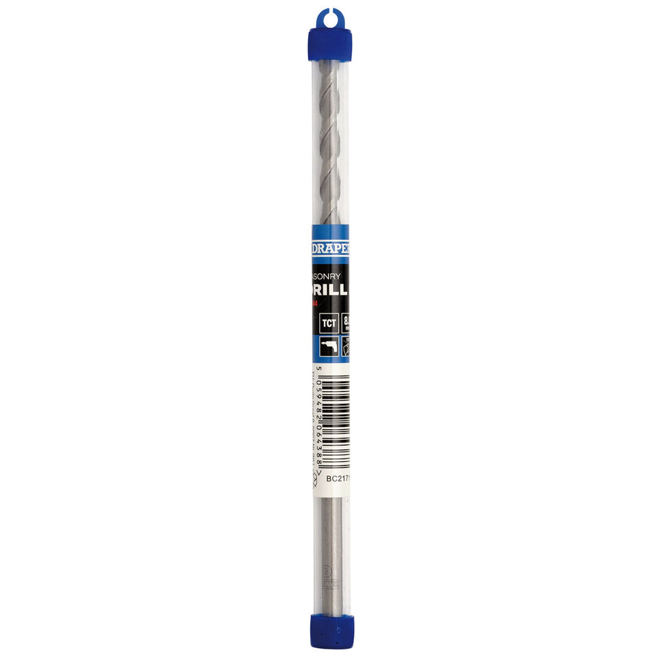 Draper 14244 TCT Masonry Drill Bit, 8.0 x 200mm