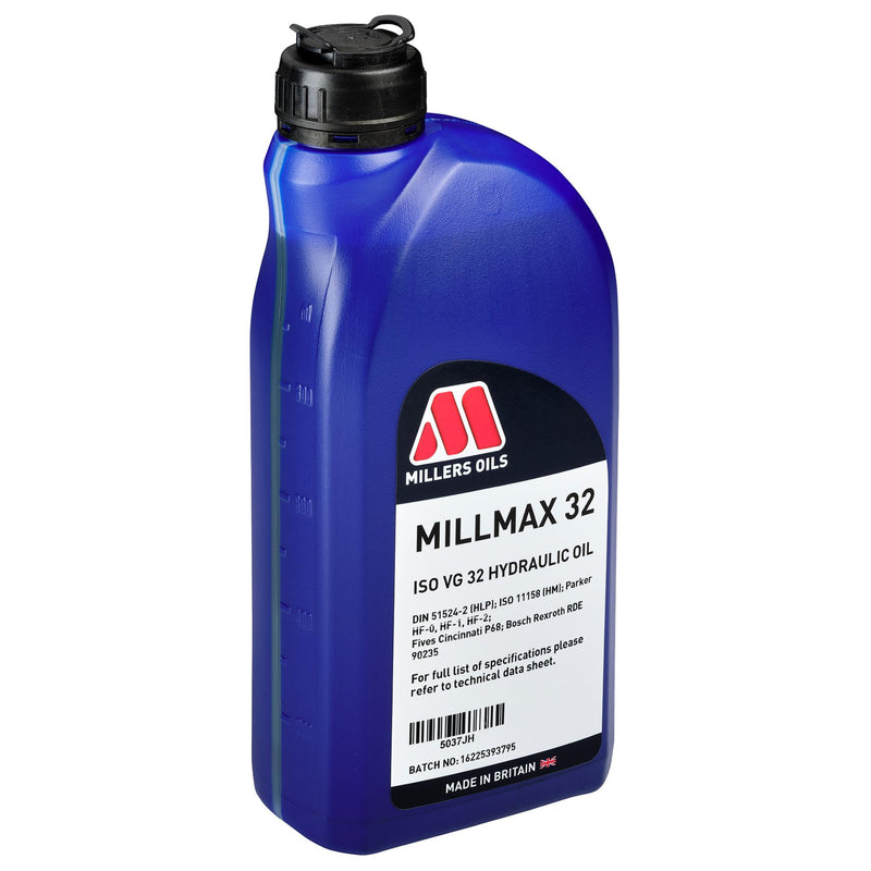 DRAPER 14480 Millers Oils Millmax 32 Hydraulic Oil, 1L