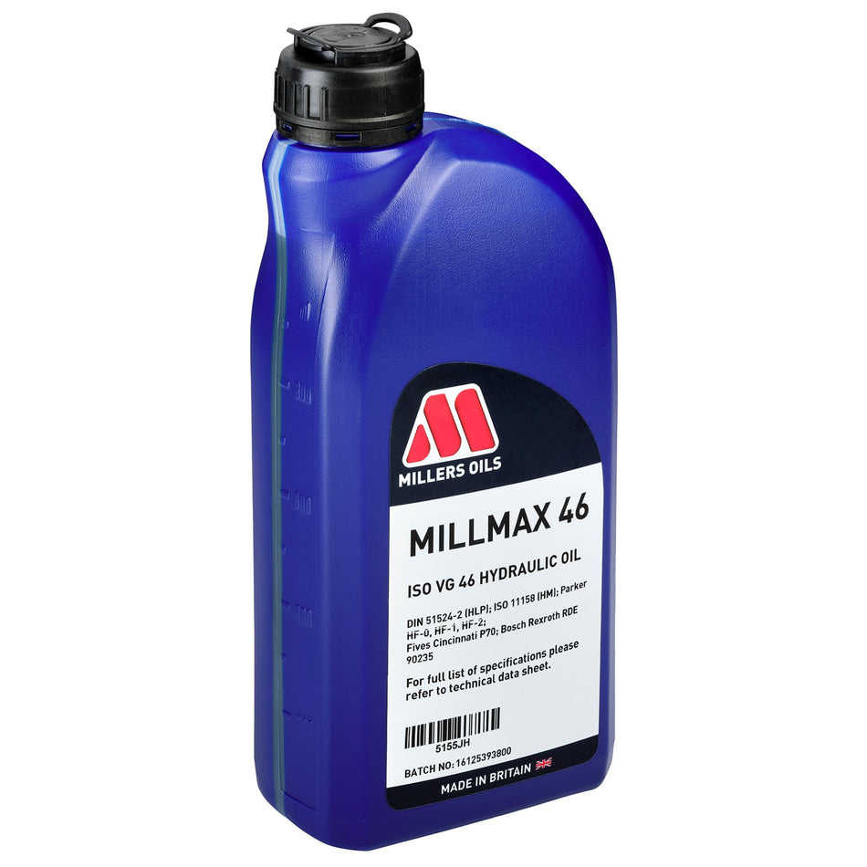 DRAPER 14482 Millers Oils Millmax 46 Hydraulic Oil, 1L