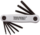 Teng Tools 1476NTX TX Key Set Folding 8 Pieces Aluminium Case