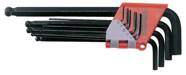 Teng Tools 1479MMA Hex Key Set Ball Point MM 7 Pieces 1.5 to 10mm incl. 7mm