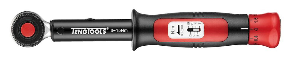 Teng Tools 1492P015 1/4" Torque Wrench Plus 3 - 15Nm
