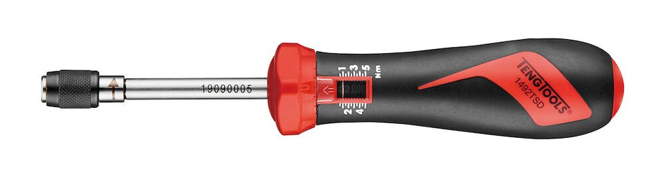 Teng Tools 1492TSD Torque Wrench 1 to 5Nm Screwdriver 1/4" Drive