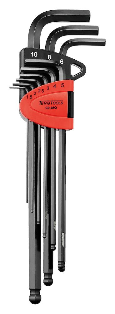 Teng Tools 1499MML Extra Long Ball Point Hex Key Set 9 Pieces