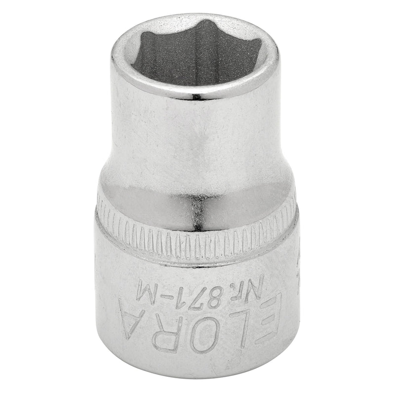DRAPER 15224 Elora Hexagon Socket, 3/8" Sq. Dr., 10mm