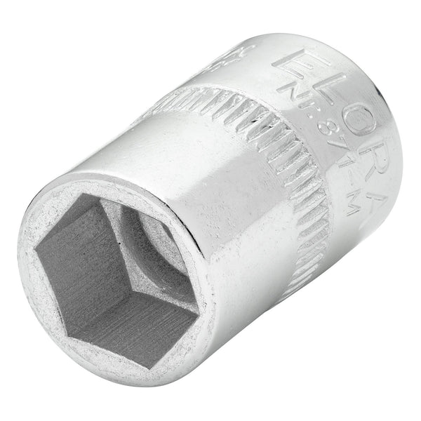 DRAPER 15227 Elora Hexagon Socket, 3/8" Sq. Dr., 12mm