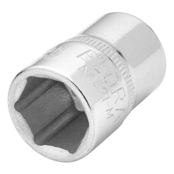 DRAPER 15229 Elora Hexagon Socket, 3/8" Sq. Dr., 14mm