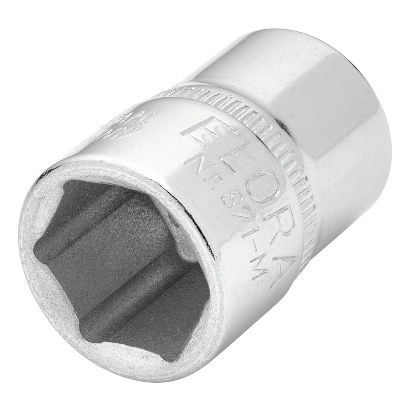 DRAPER 15229 Elora Hexagon Socket, 3/8" Sq. Dr., 14mm