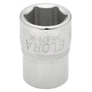 DRAPER 15229 Elora Hexagon Socket, 3/8" Sq. Dr., 14mm
