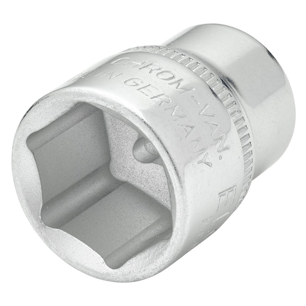 DRAPER 15234 Elora Hexagon Socket, 3/8" Sq. Dr., 17mm
