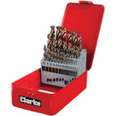 Clarke 1801384 CHT384 25 piece Cobalt Steel Drill Bit Set (1-13mm)