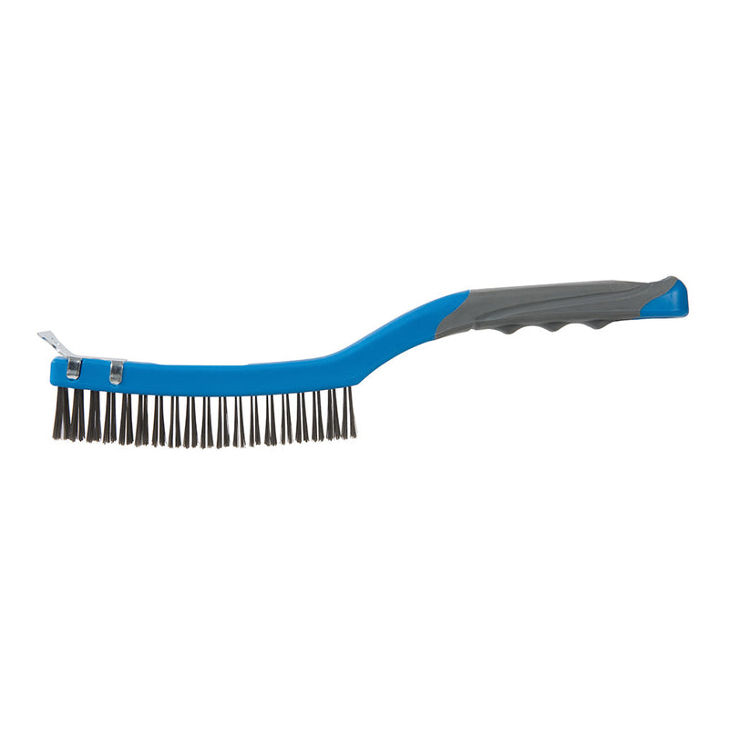 Silverline 156914 Stainless Steel Wire Brush with Scraper