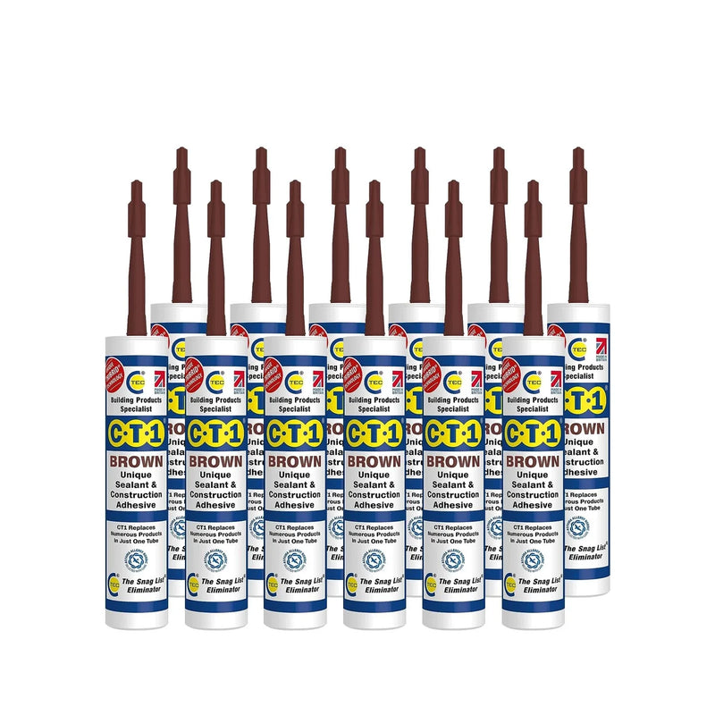 CT1 Brown Sealant & Adhesive Tribrid Multi-purpose Sealant, 290ml 1/2/3/6/12 Pack