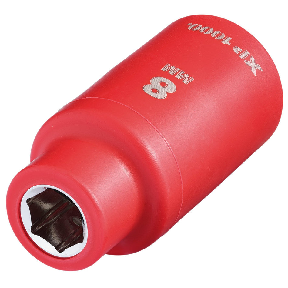 Draper 17572 XP1000¨ VDE Socket, 3/8" Sq. Dr., 8mm