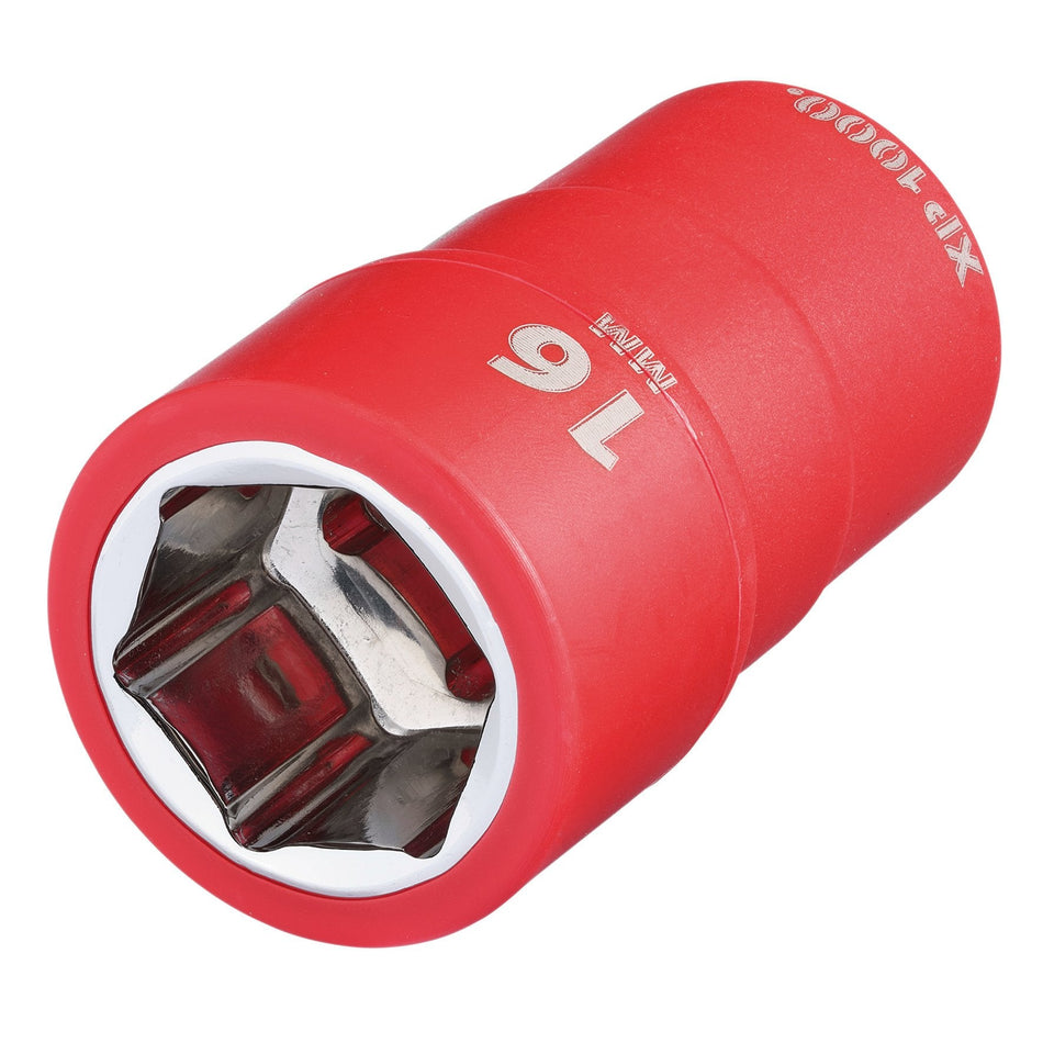 Draper 17647 XP1000¨ VDE Socket, 3/8" Sq. Dr., 16mm