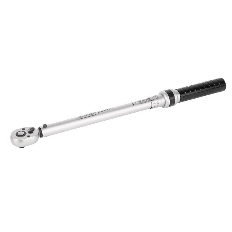 Draper 17653 Expert Ratchet Torque Wrench, 3/8" Sq. Dr., 20-142Nm