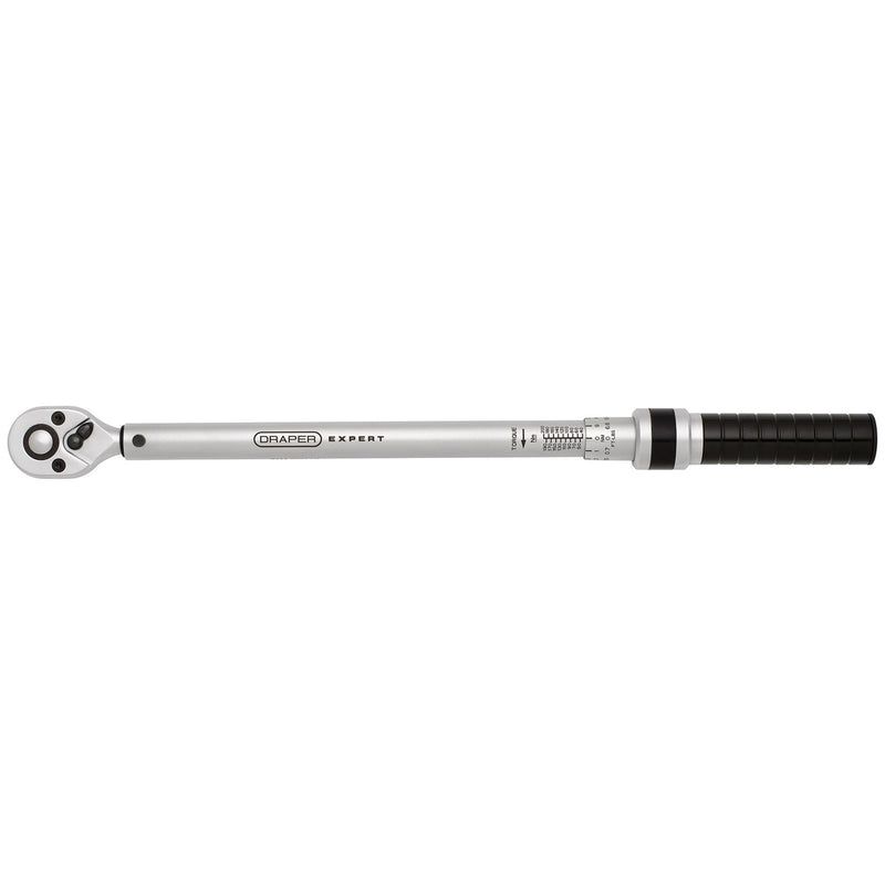 DRAPER 17738 Draper Expert Ratchet Torque Wrench, 1/2" Sq. Dr., 40-200Nm