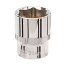 Silverline 178045 Socket 1/2" Drive 6pt Metric