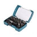Makita D-74762 32 Piece Screwdriver Drill Bit Set Quick Release Magnetic Holder