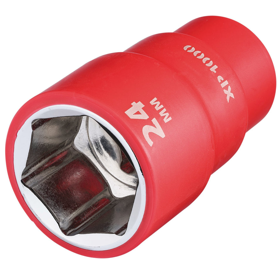 Draper 18042 XP1000¨ VDE Socket, 1/2" Sq. Dr., 24mm