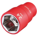 Draper 18042 XP1000¨ VDE Socket, 1/2" Sq. Dr., 24mm