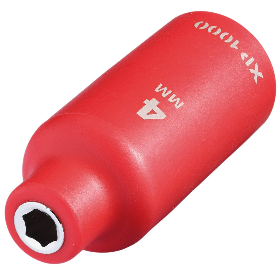 Draper 18121 XP1000¨ VDE Socket, 1/4" Sq. Dr., 4mm