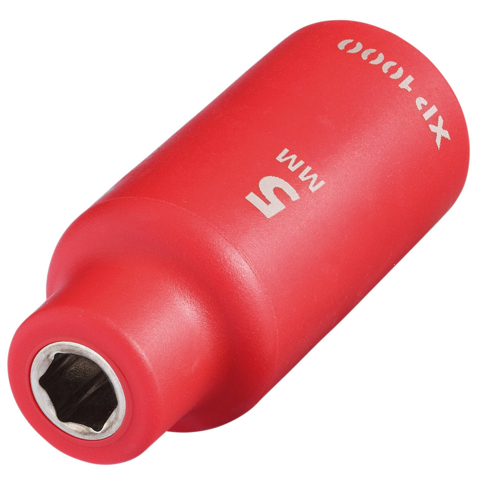 Draper 18653 XP1000¨ VDE Socket, 1/4" Sq. Dr., 5mm