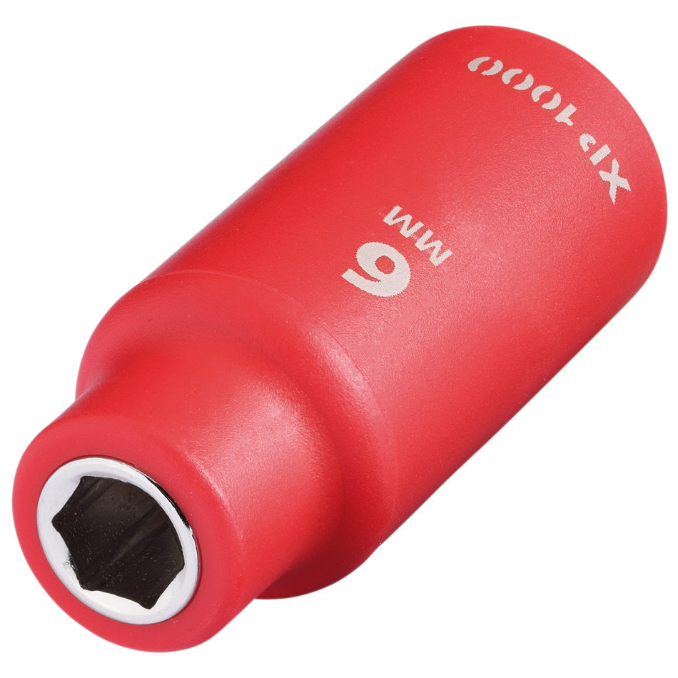 Draper 18710 XP1000¨ VDE Socket, 1/4" Sq. Dr., 6mm
