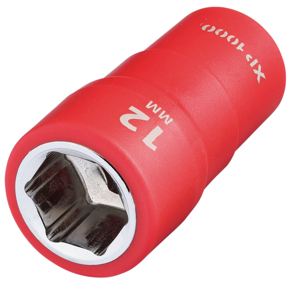 Draper 18801 XP1000¨ VDE Socket, 1/4" Sq. Dr., 12mm