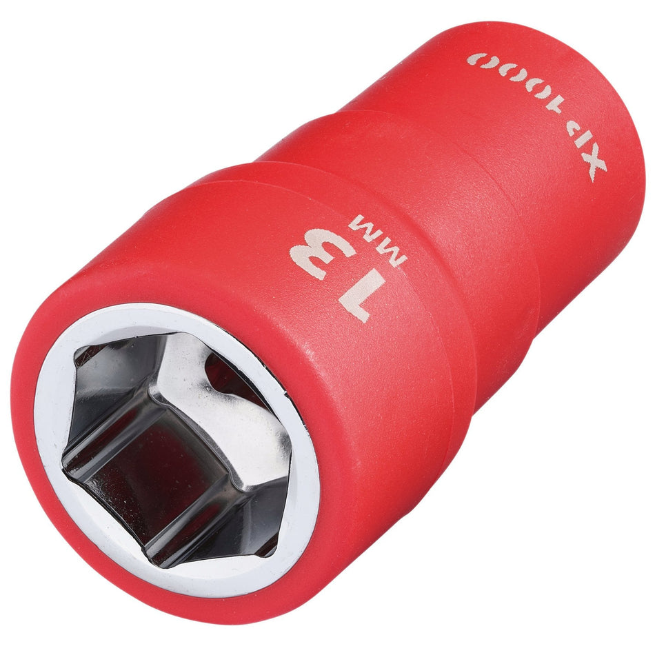 Draper 18819 XP1000¨ VDE Socket, 1/4" Sq. Dr., 13mm