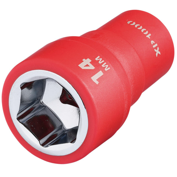 Draper 18827 XP1000¨ VDE Socket, 1/4" Sq. Dr., 14mm