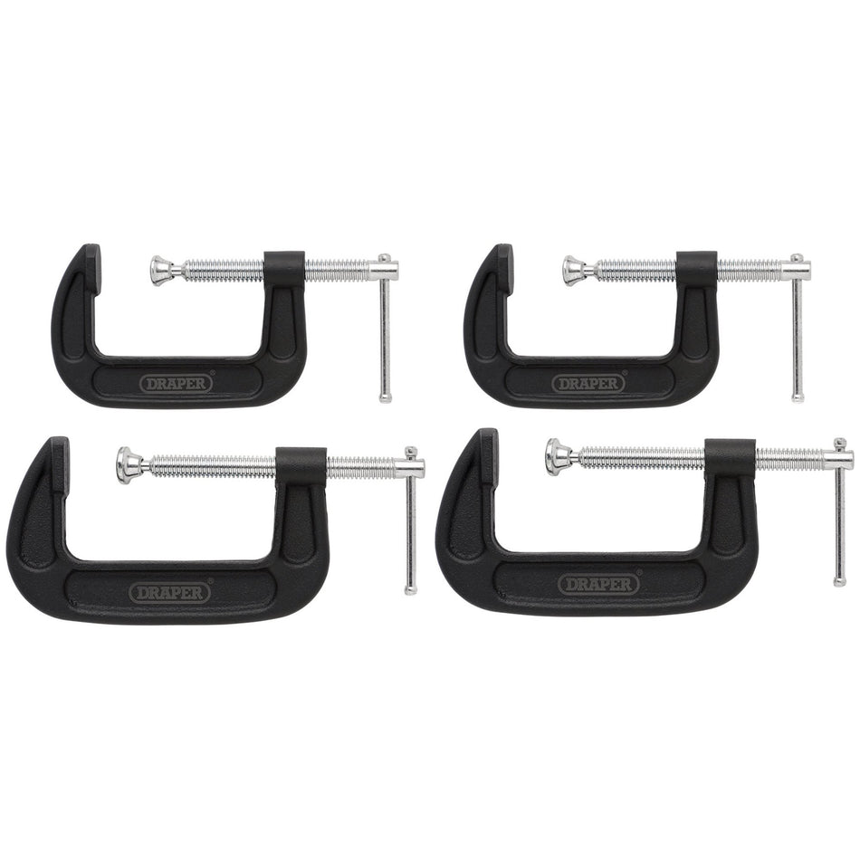 Draper 18992 Heavy Duty G-Clamp Set (4 Piece)