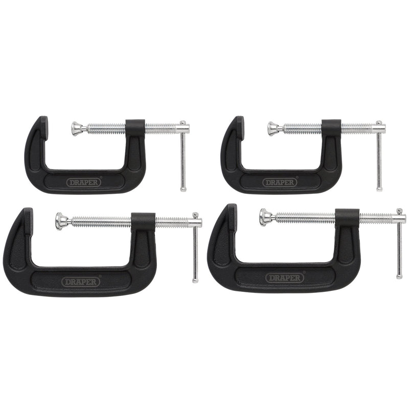 Draper 18992 Heavy Duty G-Clamp Set (4 Piece)
