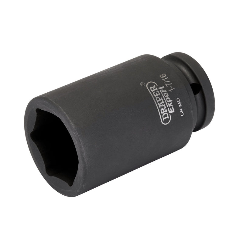 Draper 18998 Draper Expert Imperial Deep Impact Socket, 3/4" Sq. Dr. 1.7/16"