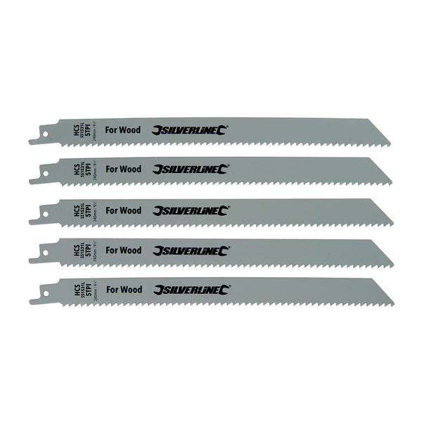 Silverline 196500 Recip Saw Blades for Wood 5pk