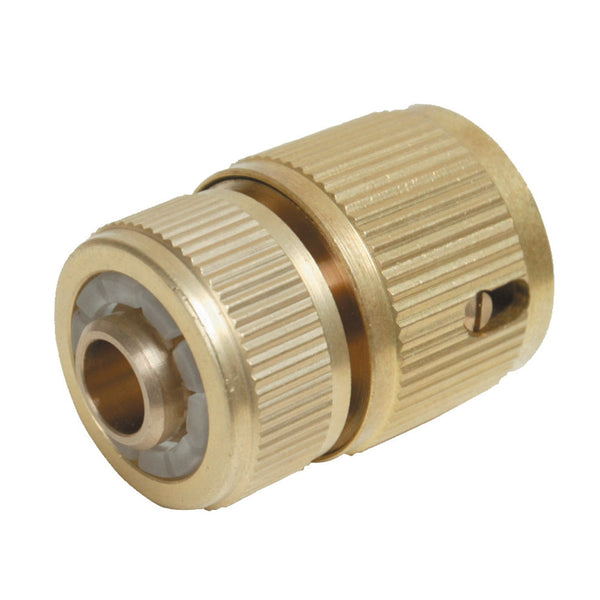 Silverline 196506 Quick Connector Auto Stop Brass