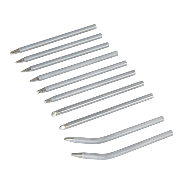 Silverline 196507 Soldering Iron Tips Set 10pce