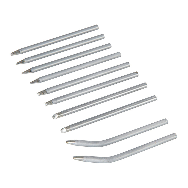 Silverline 196507 Soldering Iron Tips Set 10pce
